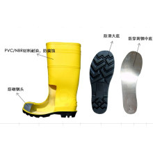 Bottes de sécurité jaunes à bout en acier